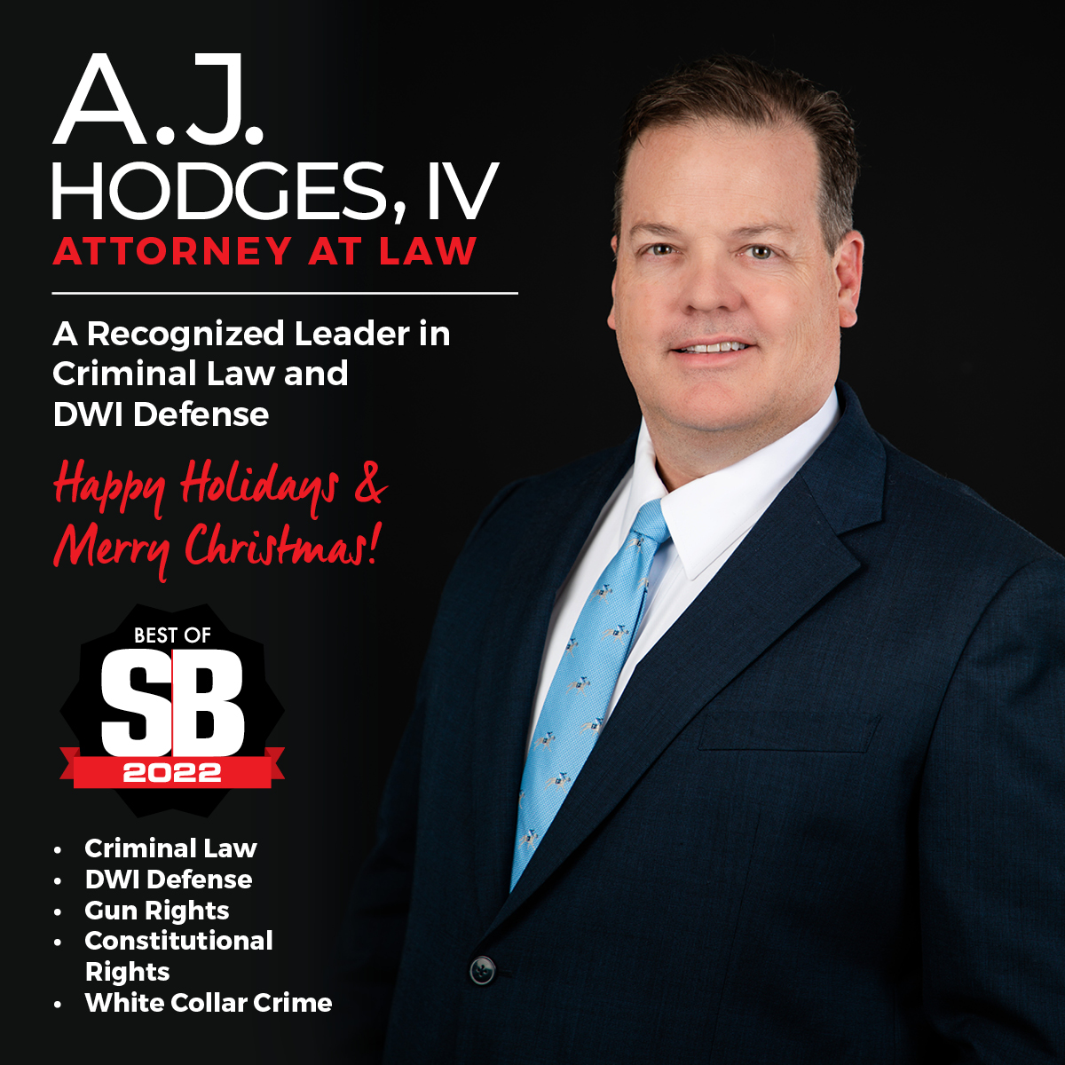 A.J. Hodges attorney at law. SB Magazine